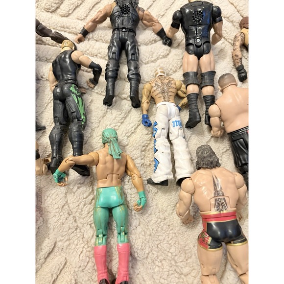 WWE Wrestling Action Figure Collection Lot Articulated Multicolor Plastic - Picture 13 of 14